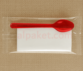 OPP Baskısız 2’li Set (Dondurma Kaşığı, Peçete)