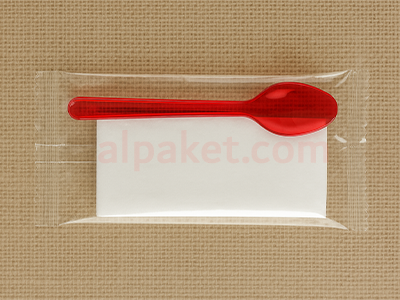 OPP Baskısız 2’li Set (Dondurma Kaşığı, Peçete)