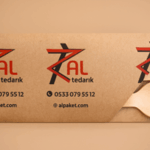 Kraft Baskılı Ahşak Kaşık Çatallı Set